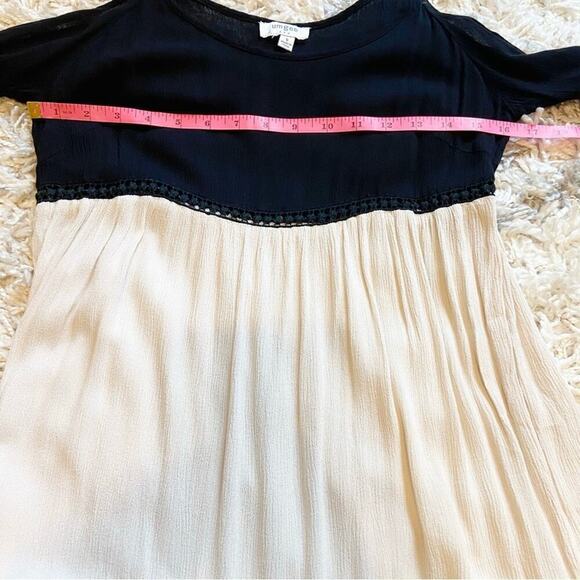 Umgee | Color Block Cold Shoulder Midi Adjustable Strap Dress Size Small - Picture 7 of 8
